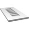 Ekena Millwork Vertical Surface Mount PVC Gable Vent: Functional, w/ 3-1/2"W x 1"P Standard Frame, 12"W x 24"H GVPVE12X2401SF - alternate 5